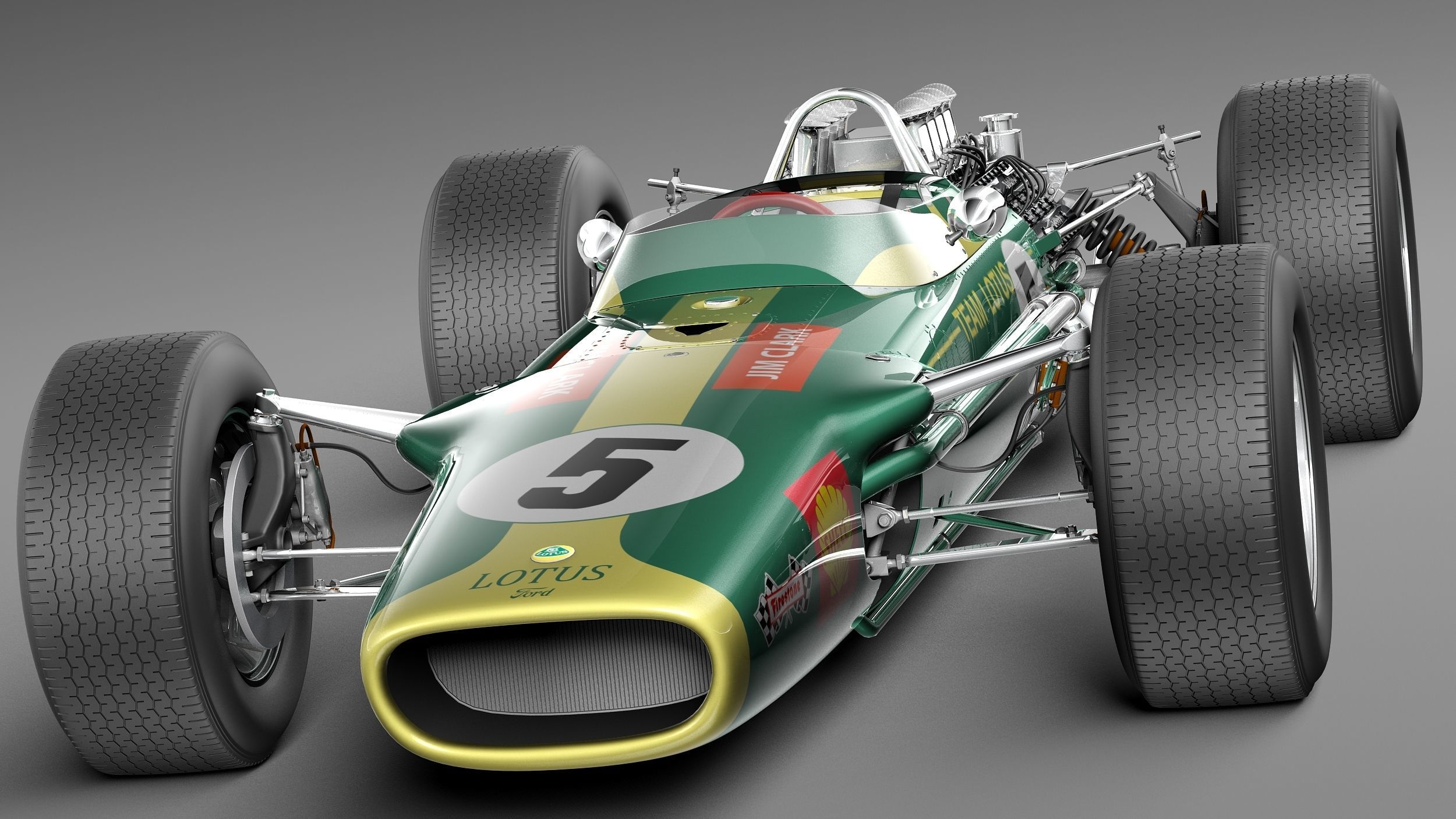 Lotus 49 1967-1970 3D model_1