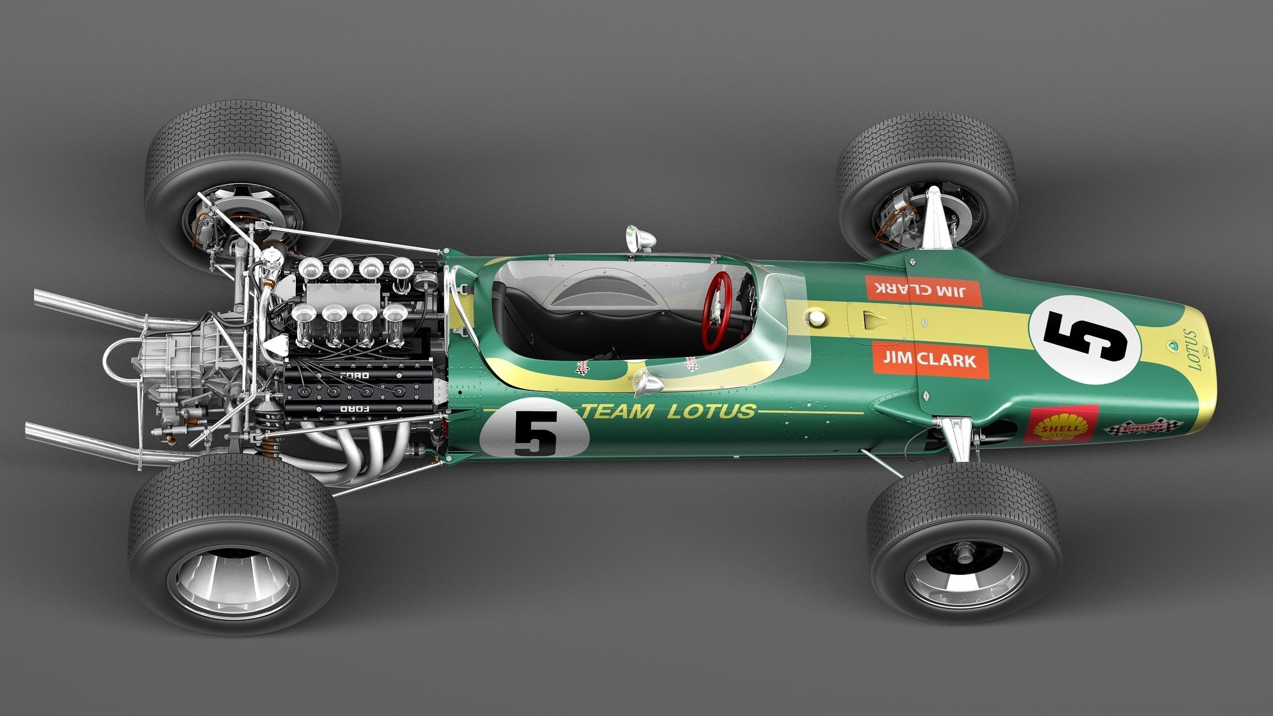 Lotus 49 1967-1970 3D model_7