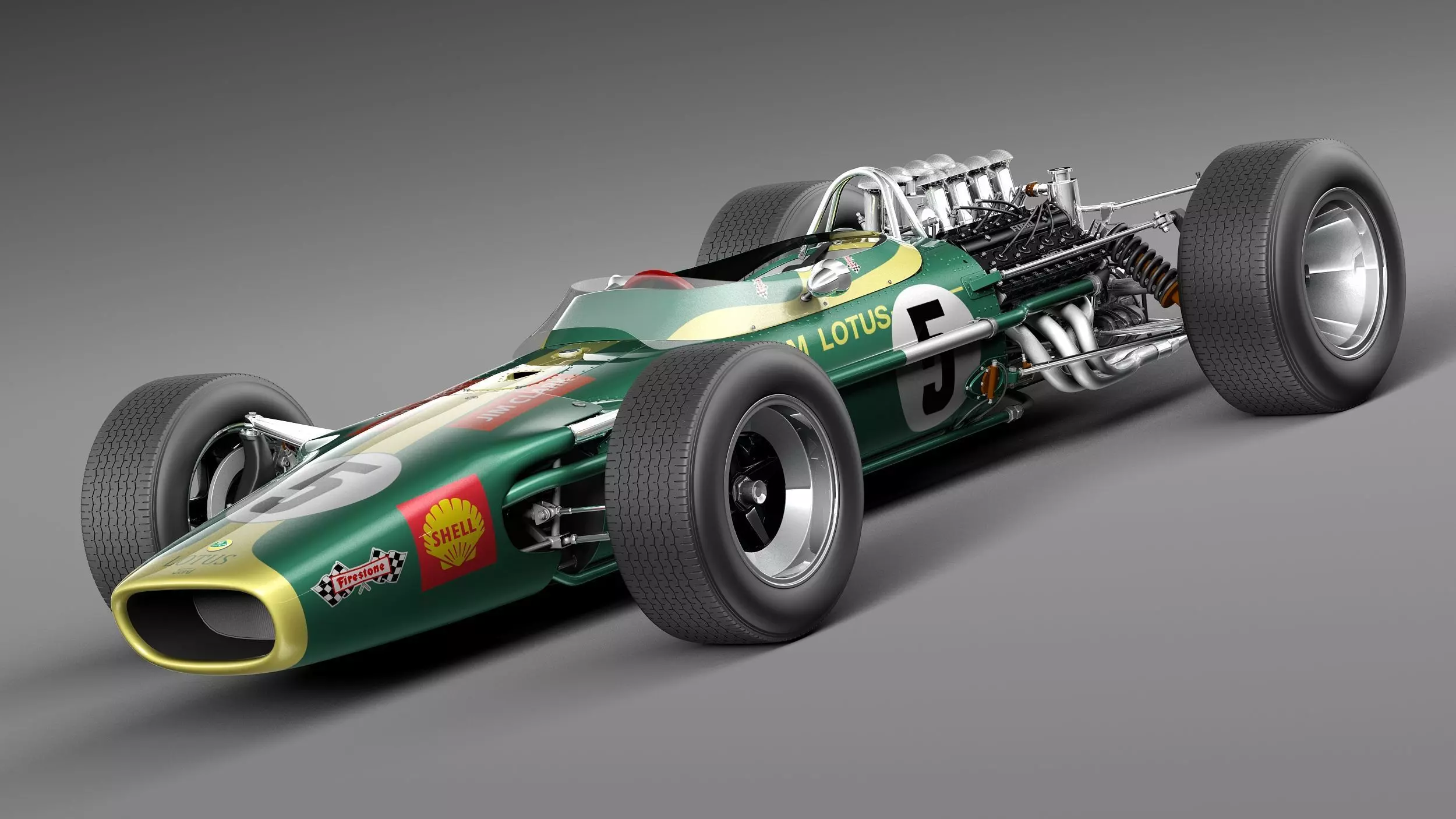 Lotus 49 1967-1970 3D model_0