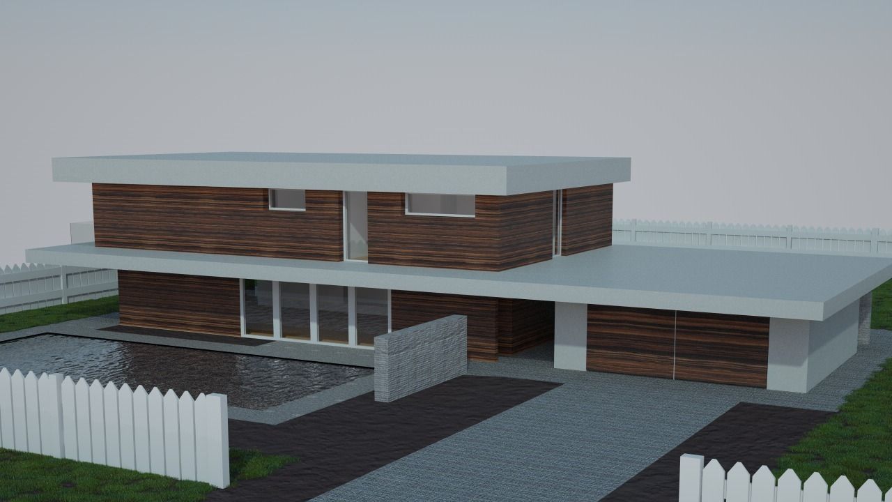 Modern house 3D model