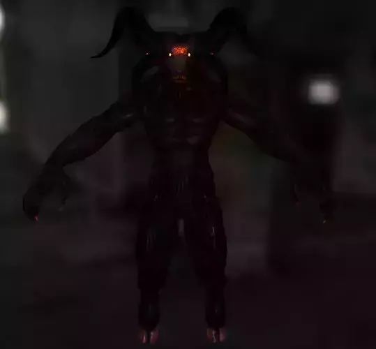 Baphomet Demon  Low-poly 3D model