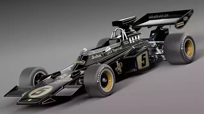 Lotus 72d John Player Special 1970-1975 3D model