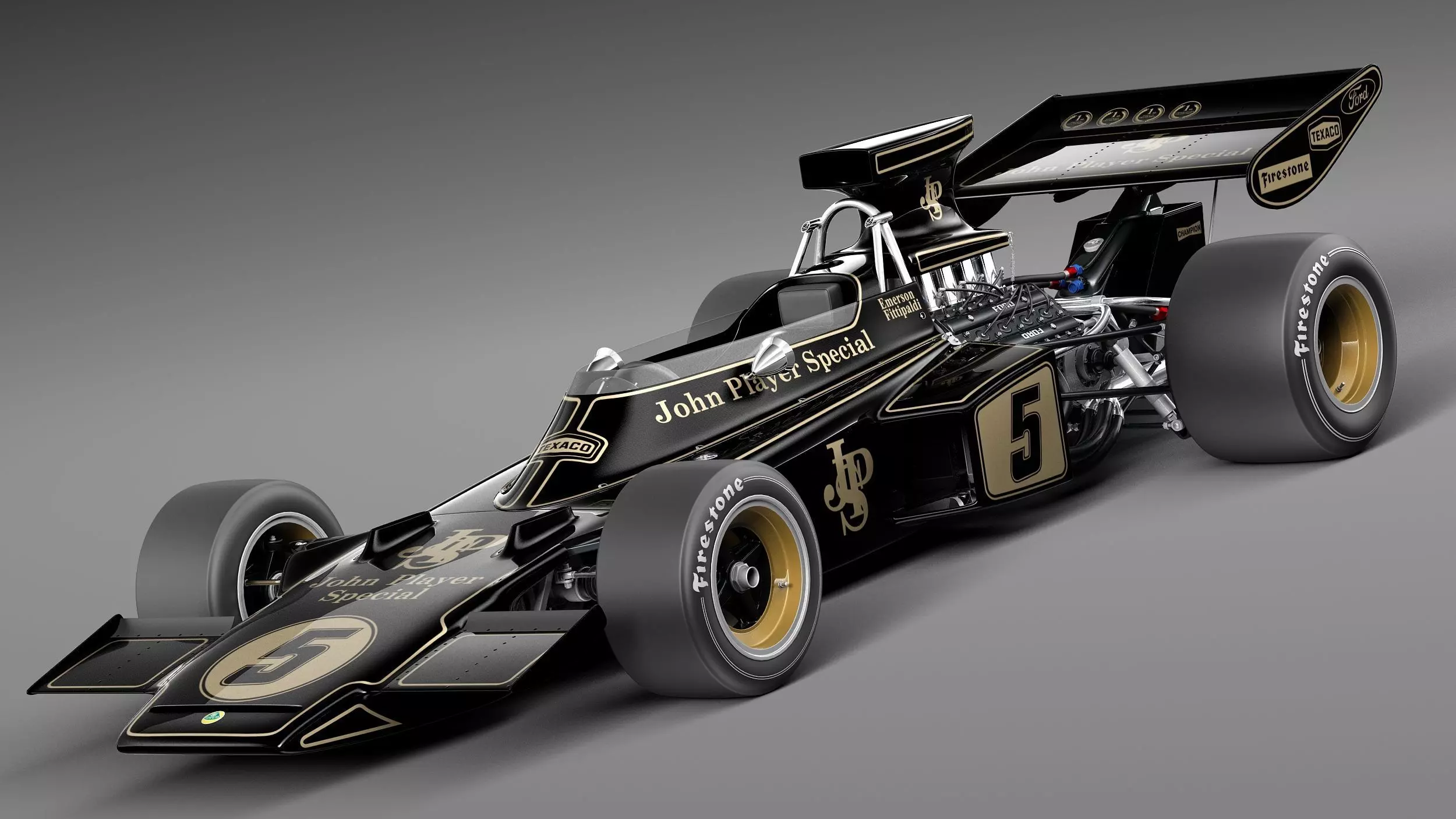 Lotus 72d John Player Special 1970-1975 3D model_0