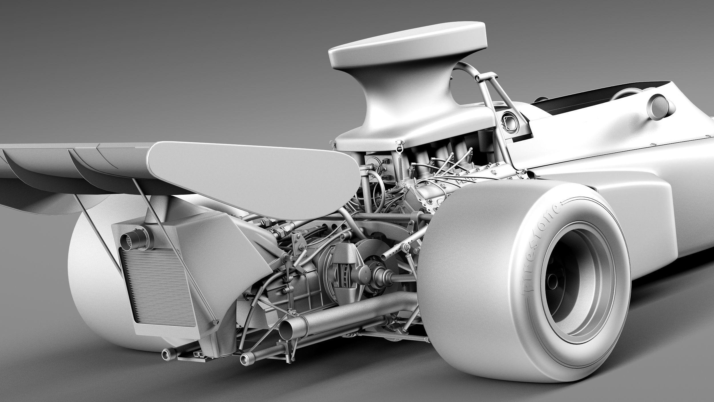 Lotus 72d John Player Special 1970-1975 3D model_11