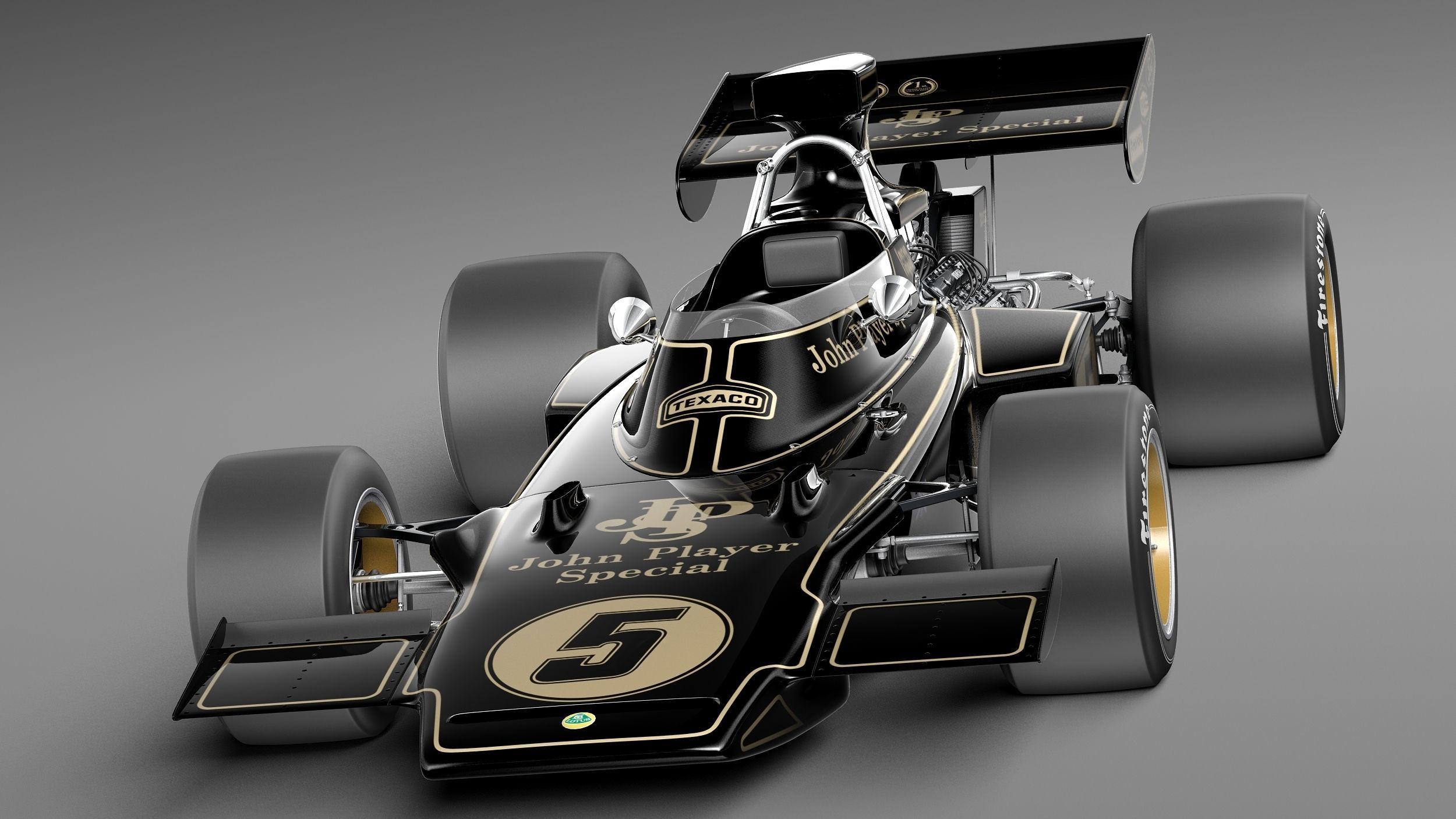 Lotus 72d John Player Special 1970-1975 3D model_1
