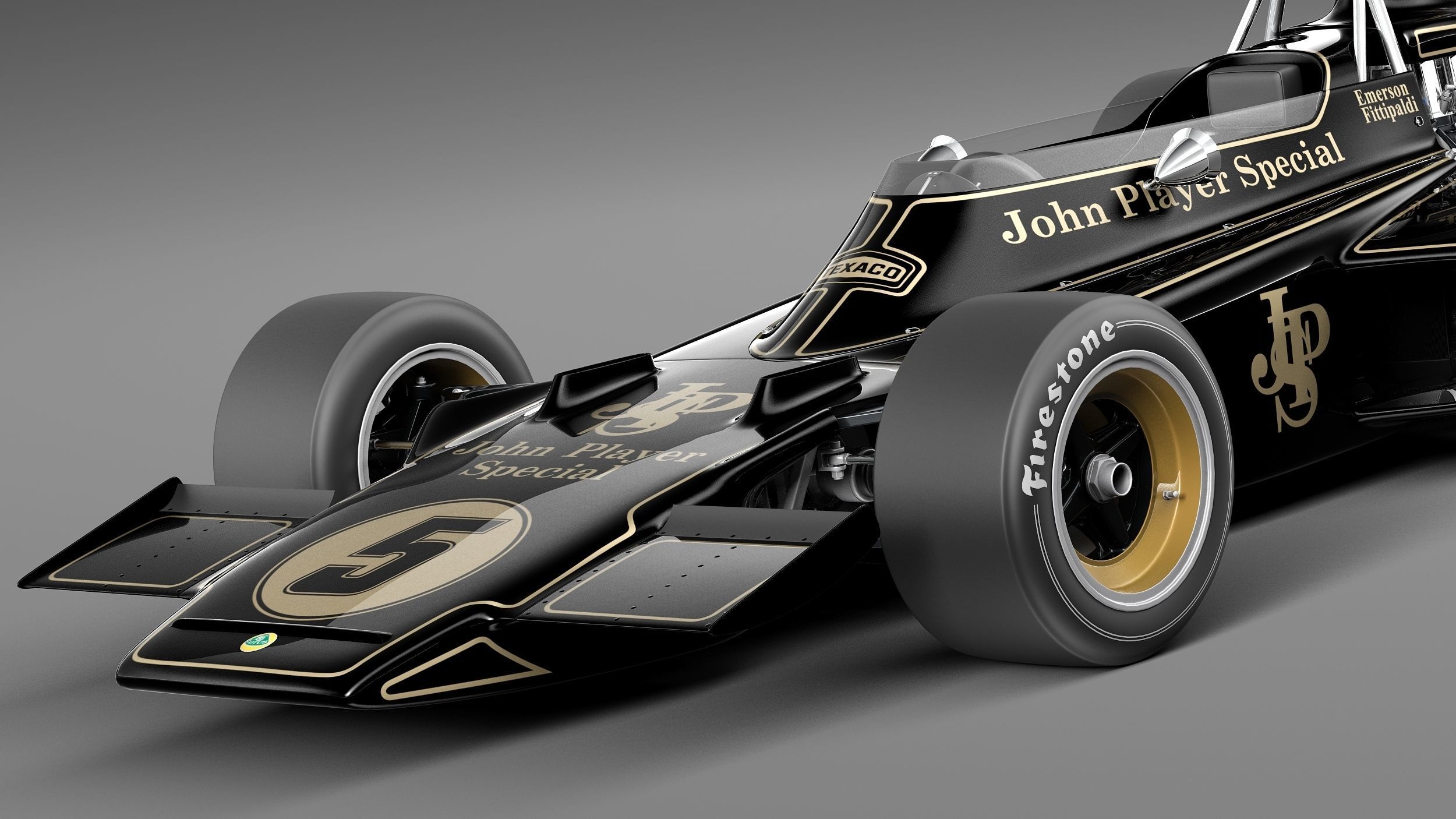 Lotus 72d John Player Special 1970-1975 3D model_2