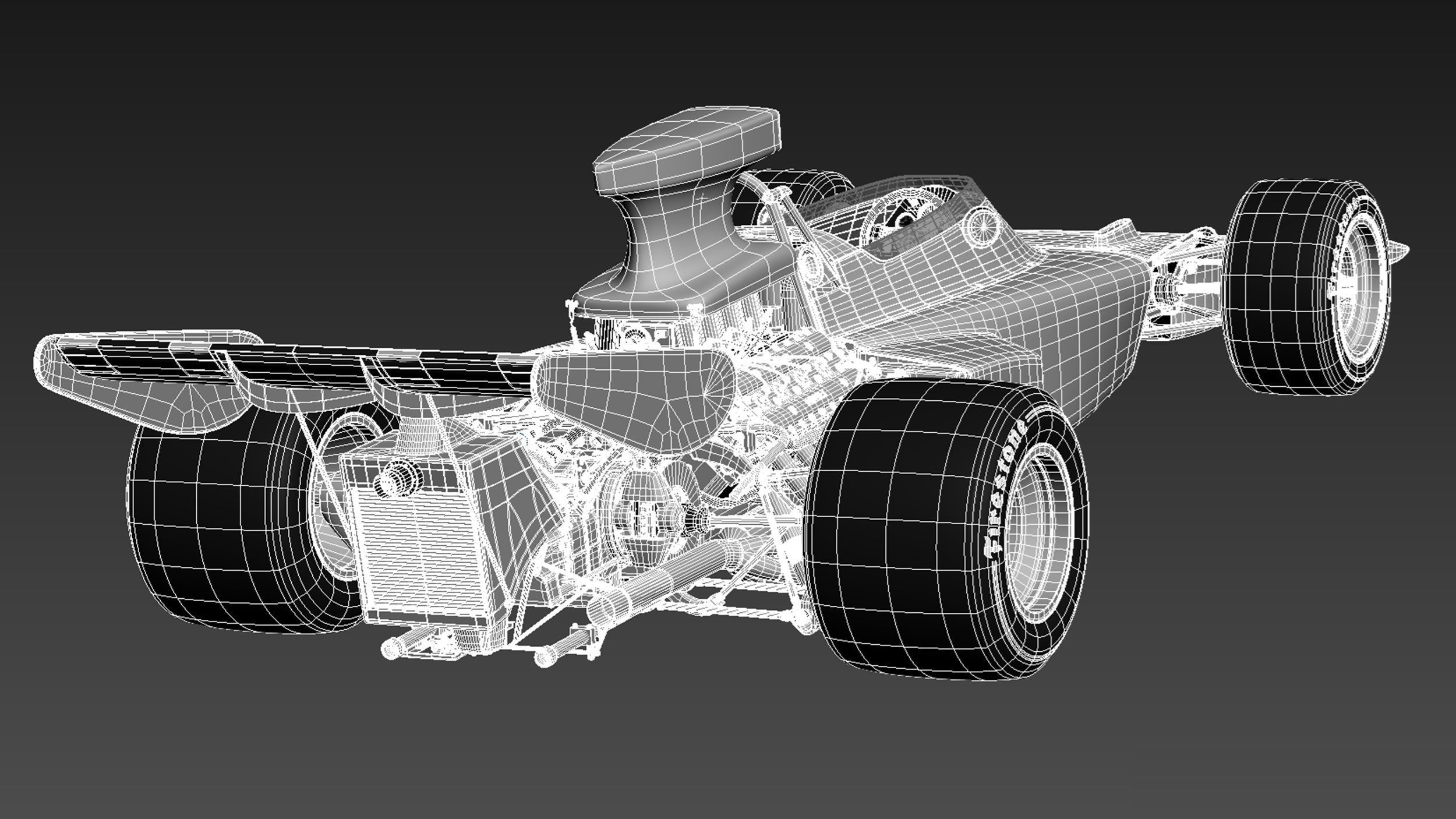 Lotus 72d John Player Special 1970-1975 3D model_19