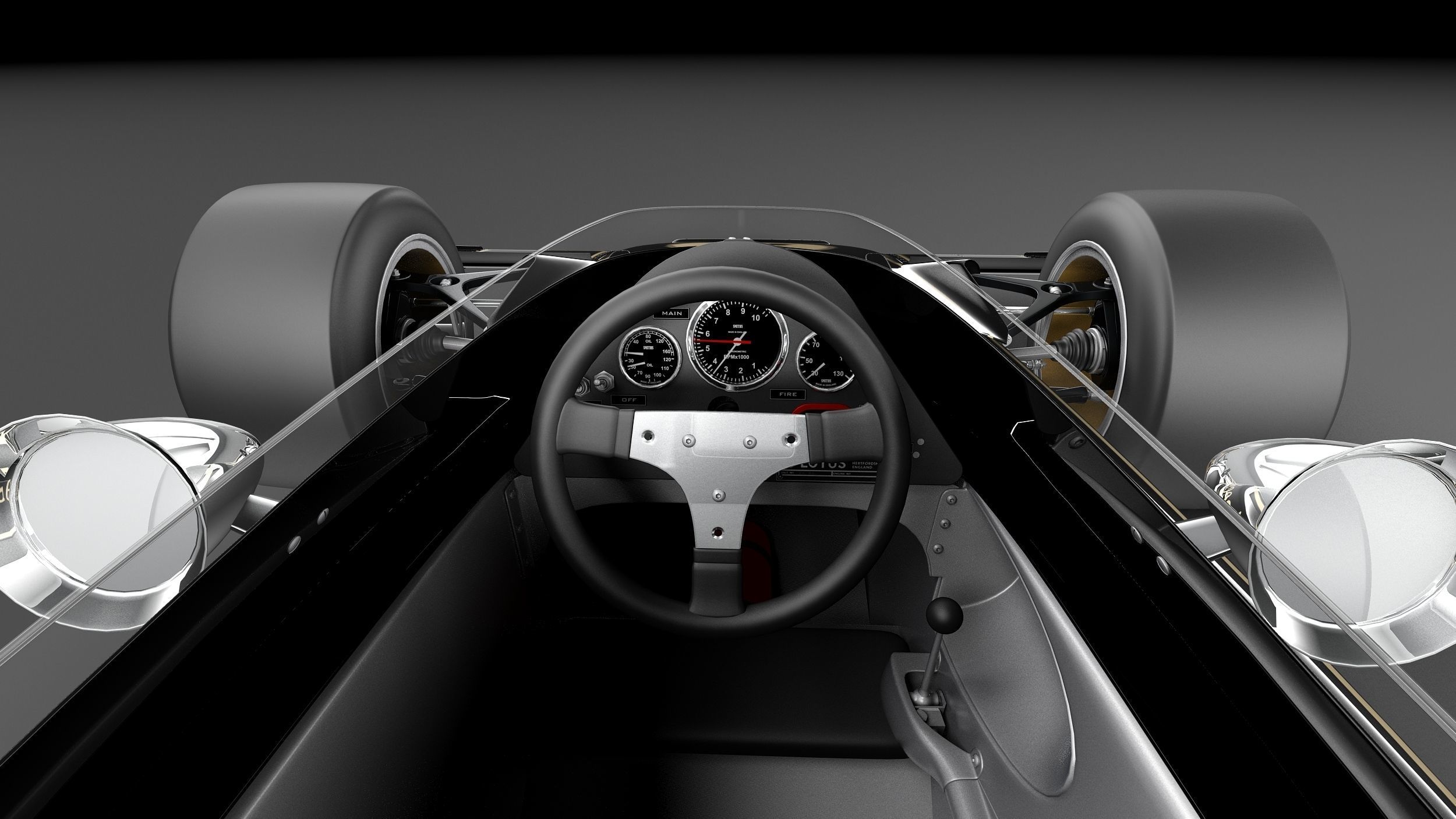 Lotus 72d John Player Special 1970-1975 3D model_17