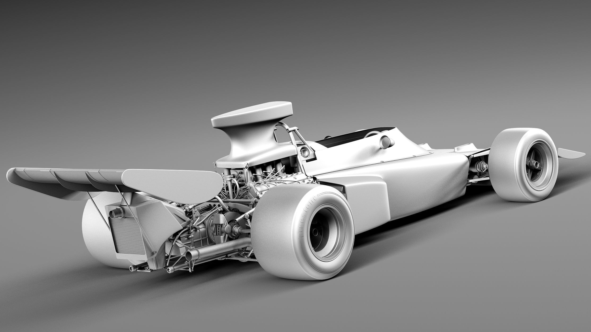 Lotus 72d John Player Special 1970-1975 3D model_12