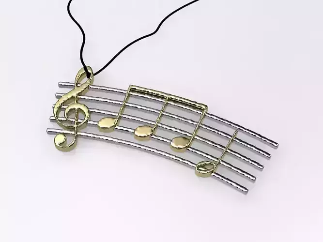 Music pendant Free 3D print model