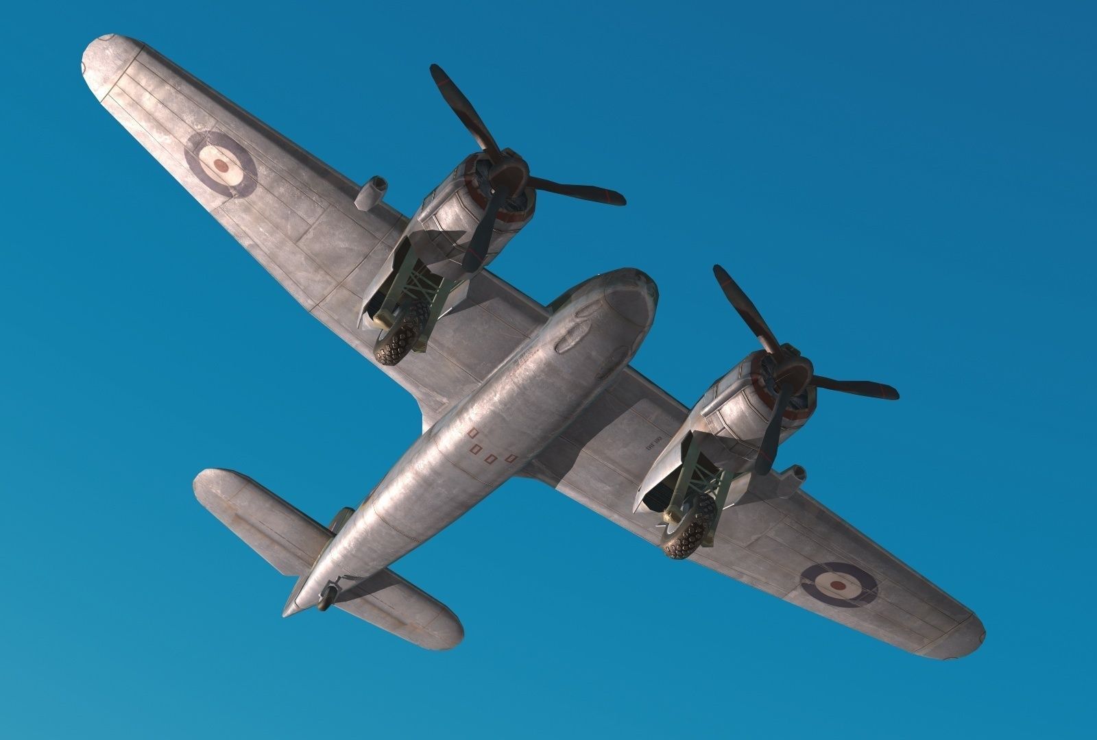 Bristol Beaufighter Low-poly 3D model_2