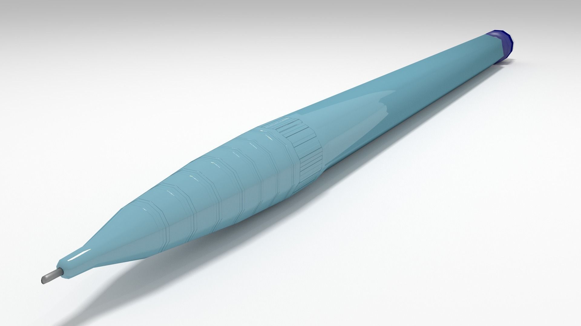 Pencil Bic Matic Low-poly 3D model_4