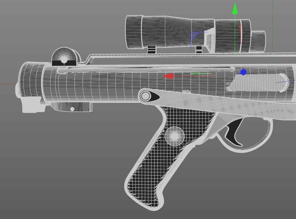 E11 Imperial stormtrooper blaster 3D model_5