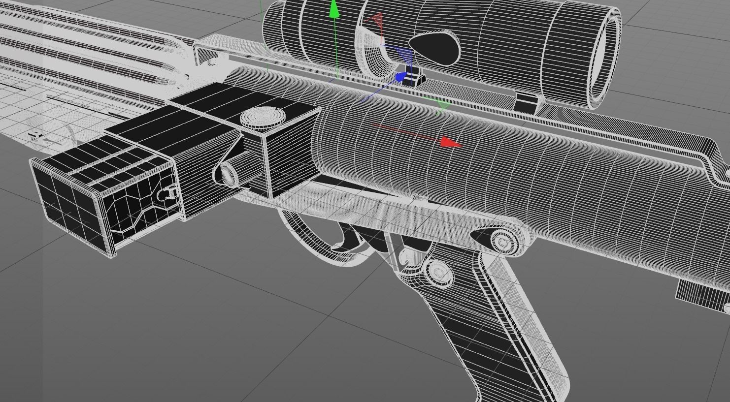 E11 Imperial stormtrooper blaster 3D model_6