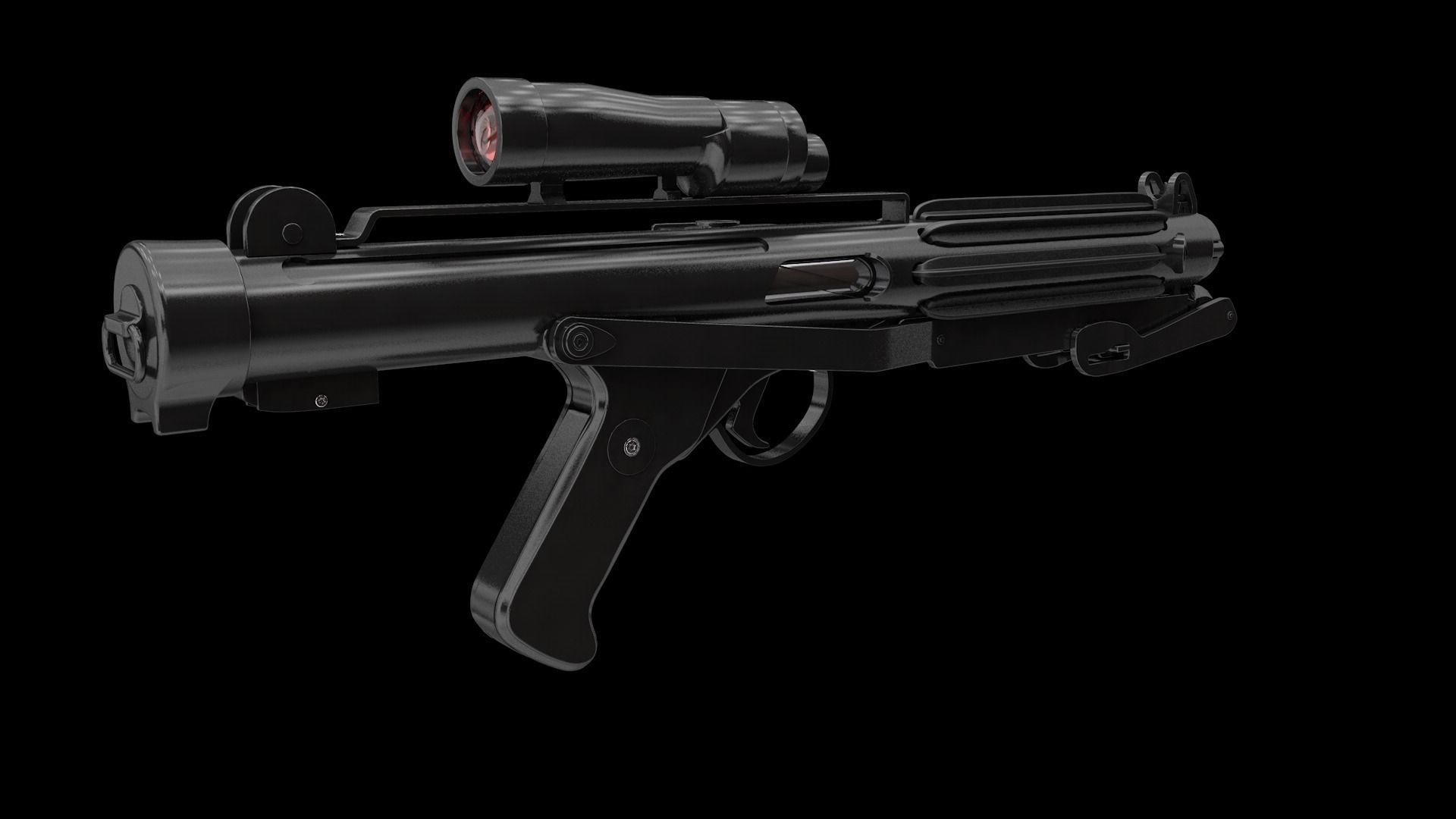 E11 Imperial stormtrooper blaster 3D model_3