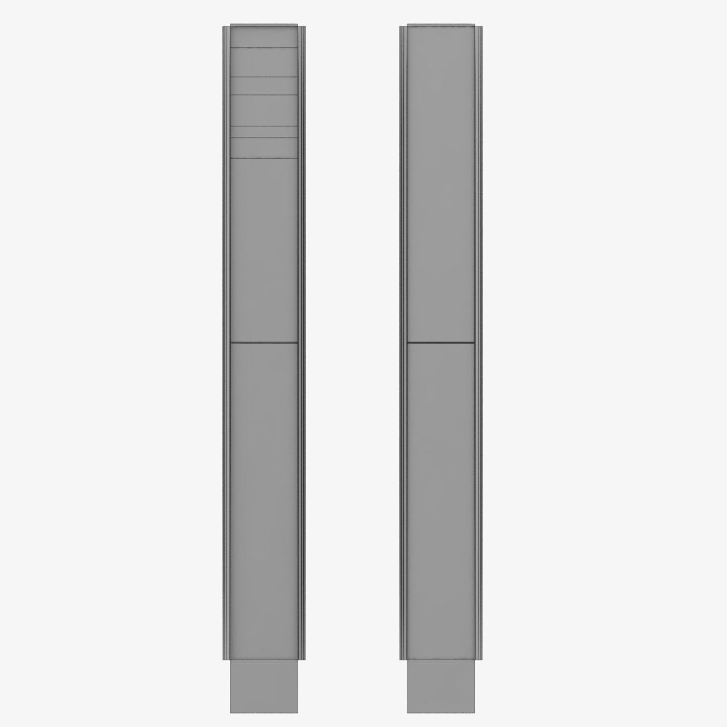 Speed camera radar Low-poly 3D model_4