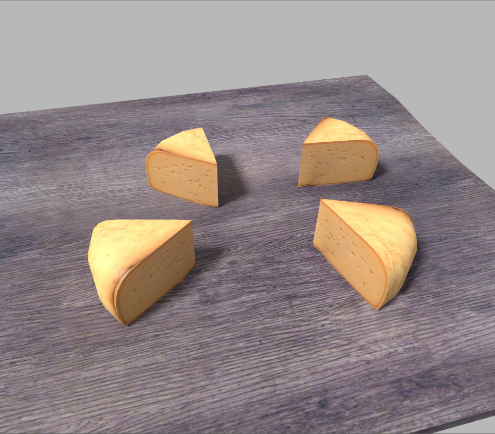 low poly food pack Low-poly 3D model_2