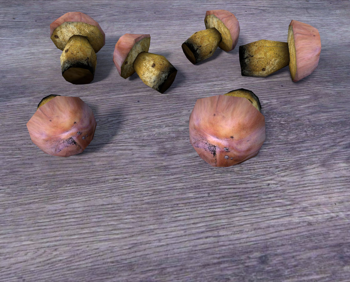 low poly mushrooms pack Low-poly 3D model_6