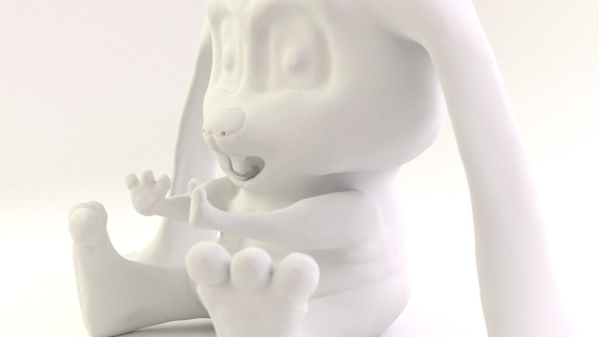 Easter Bunny 3D print model_3