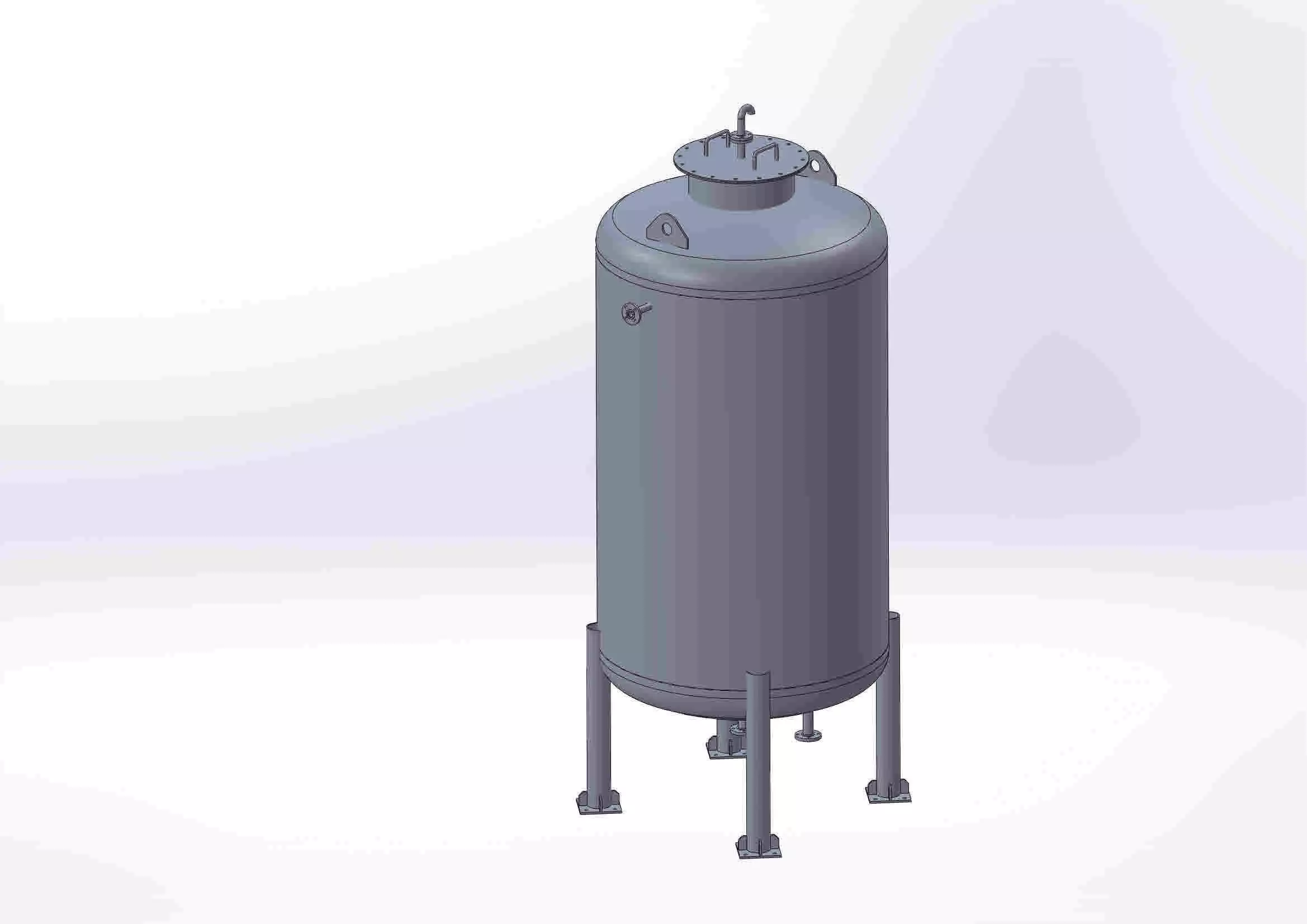 Tank storage oil Free 3D model