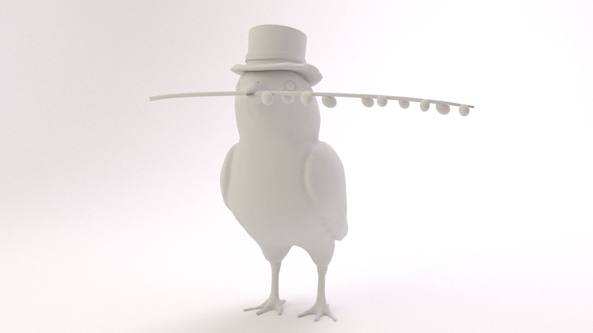 Easter Chicken 3D print model_0