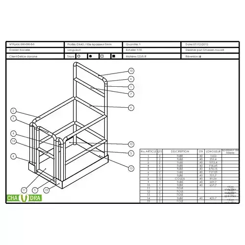 Nacelle fenwick Free 3D model