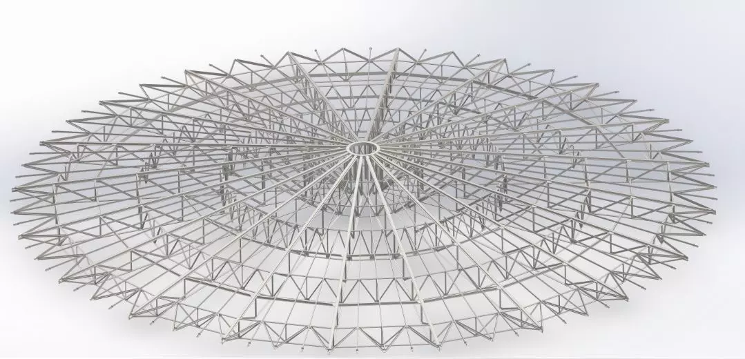 Roof structure tank Free 3D model_0