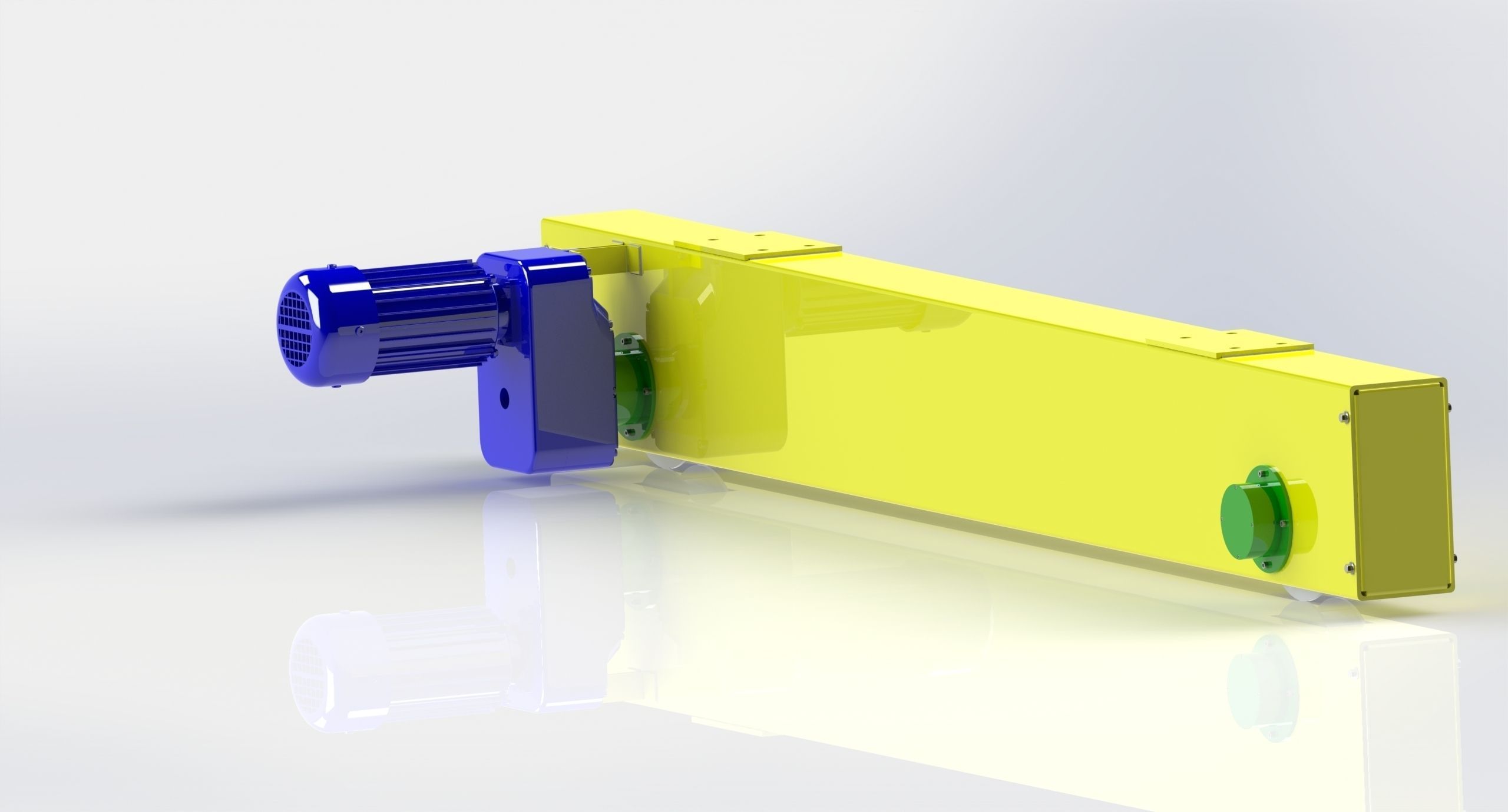 Bridge crane and structure  Free 3D model_3