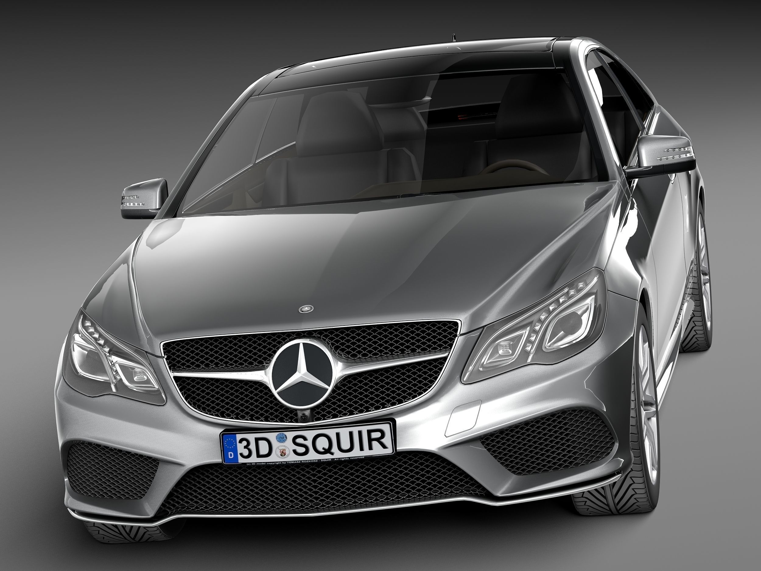 Mercedes-Benz E-class Coupe 2014 3D model_1