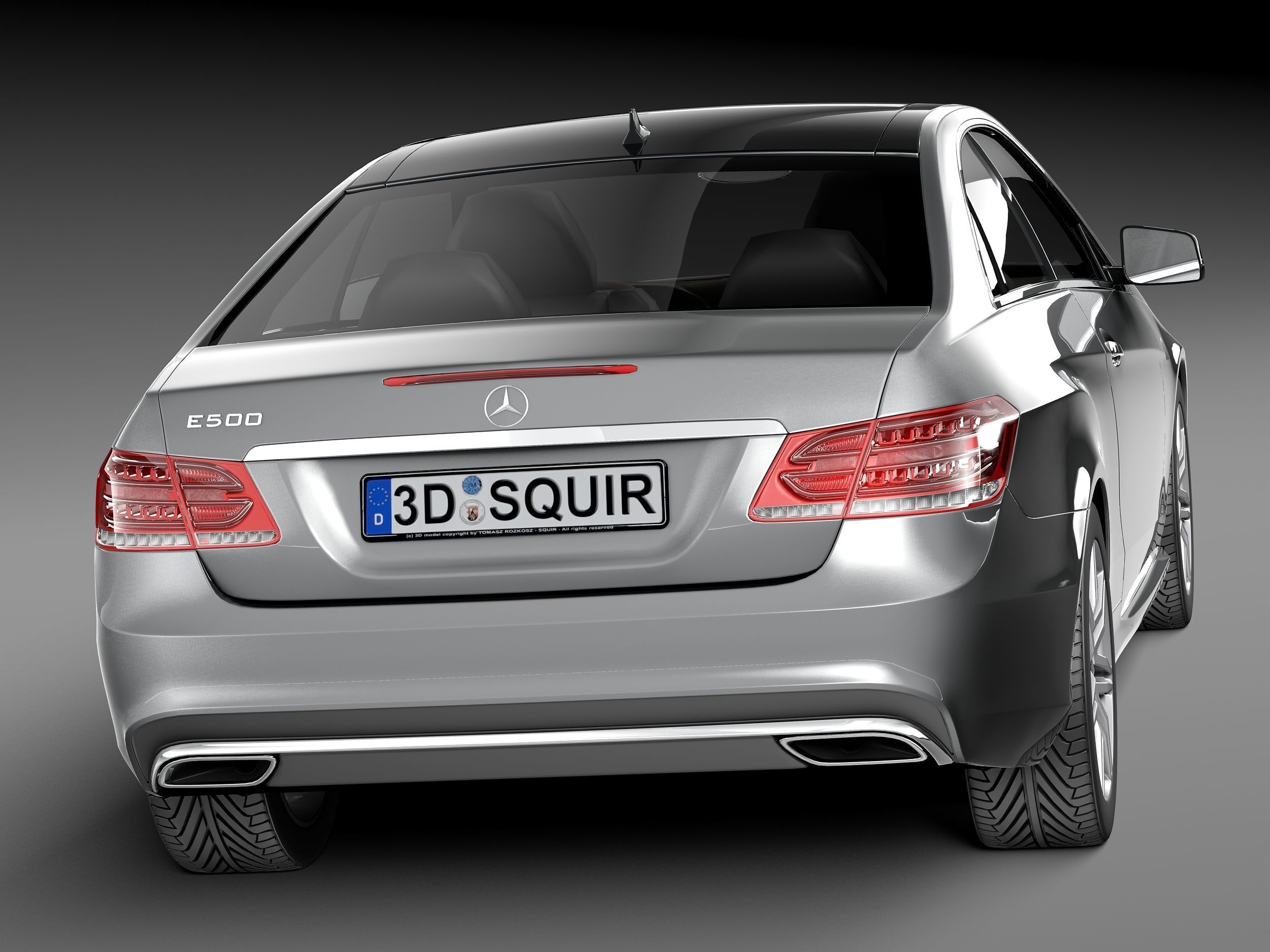 Mercedes-Benz E-class Coupe 2014 3D model_5