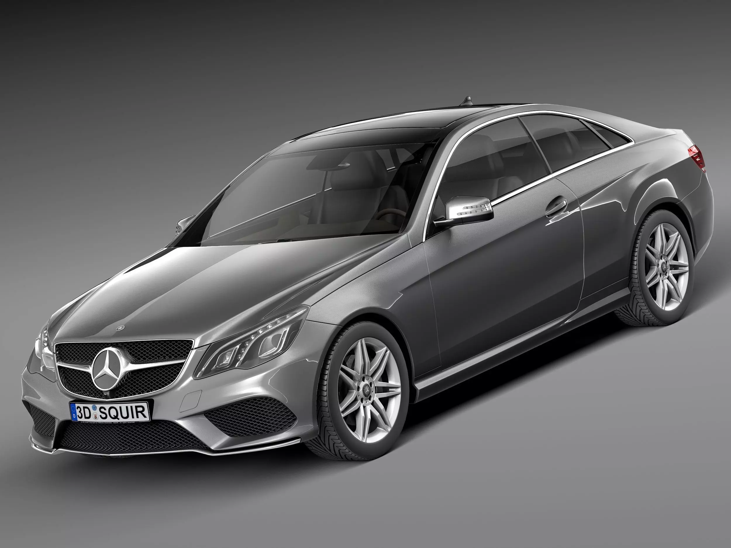 Mercedes-Benz E-class Coupe 2014 3D model_0