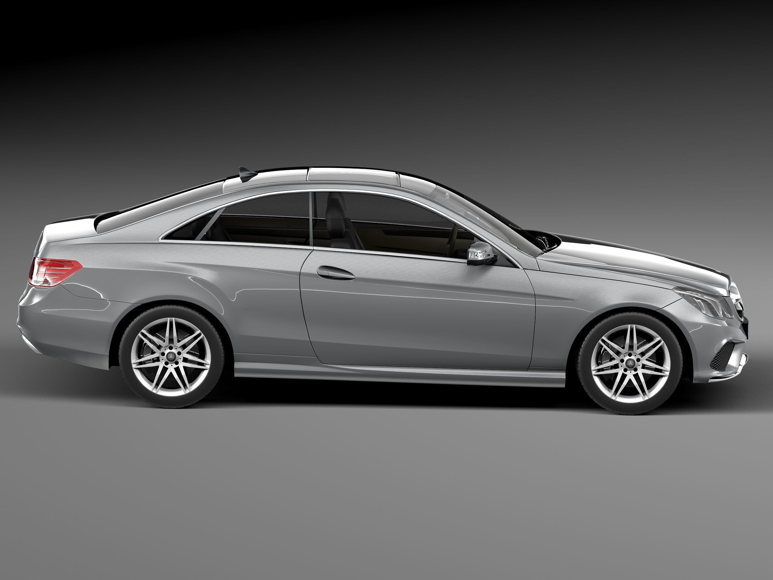 Mercedes-Benz E-class Coupe 2014 3D model_6