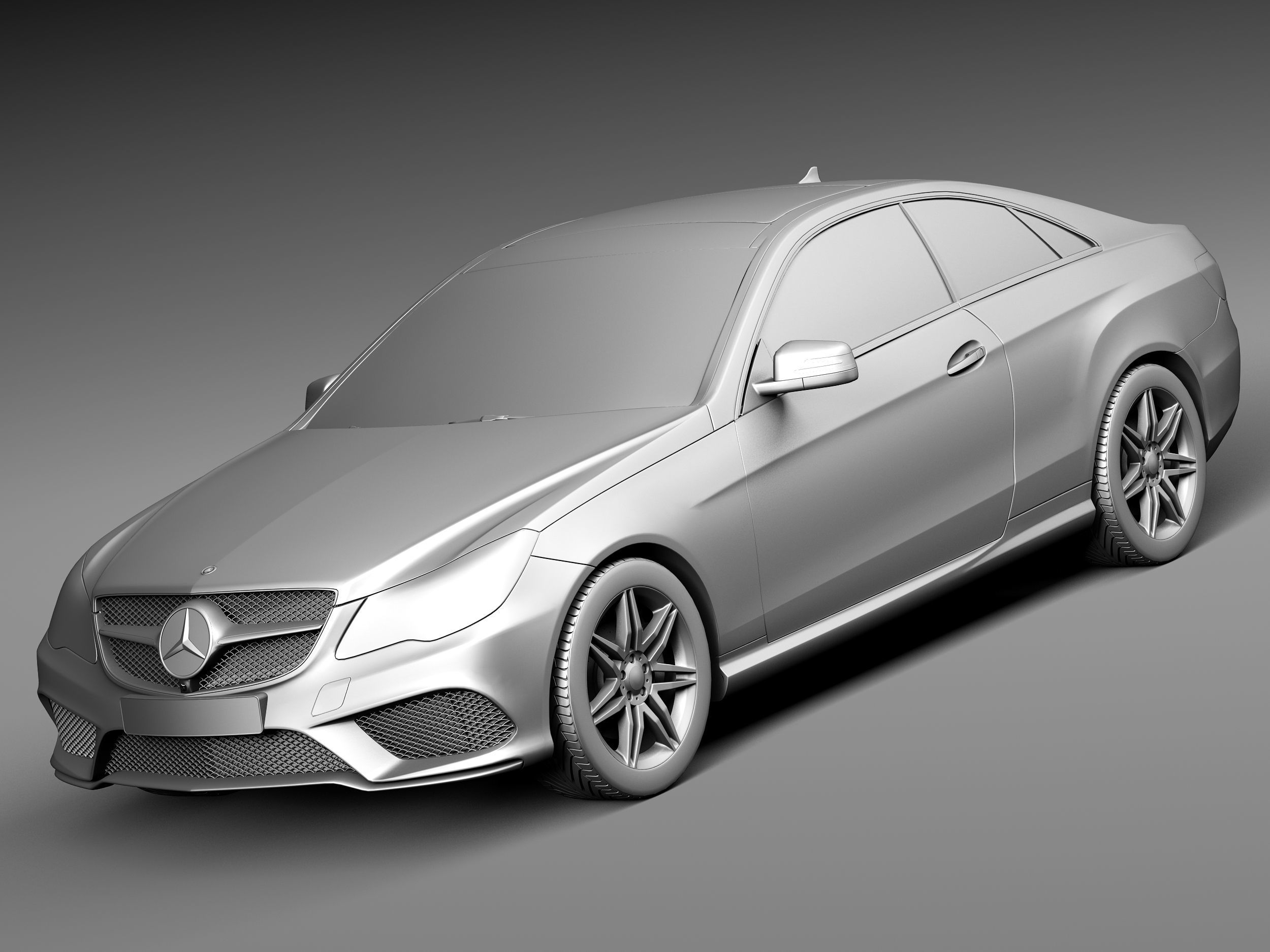 Mercedes-Benz E-class Coupe 2014 3D model_8