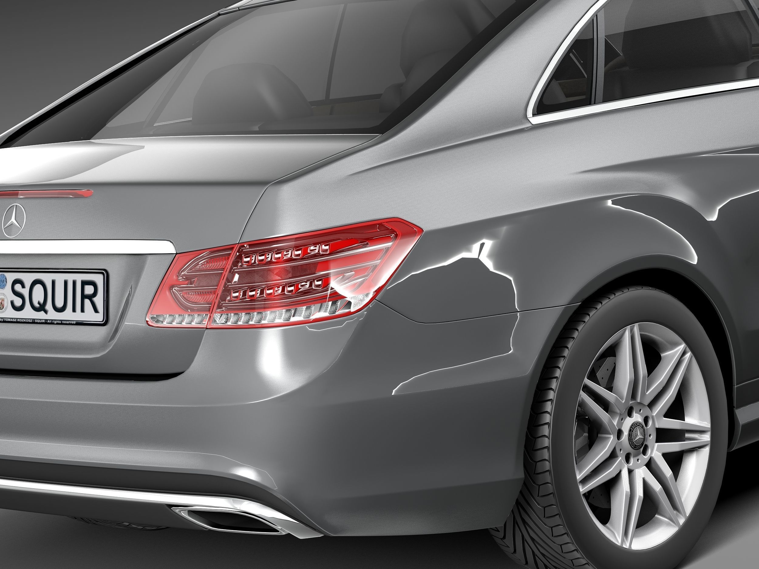 Mercedes-Benz E-class Coupe 2014 3D model_3