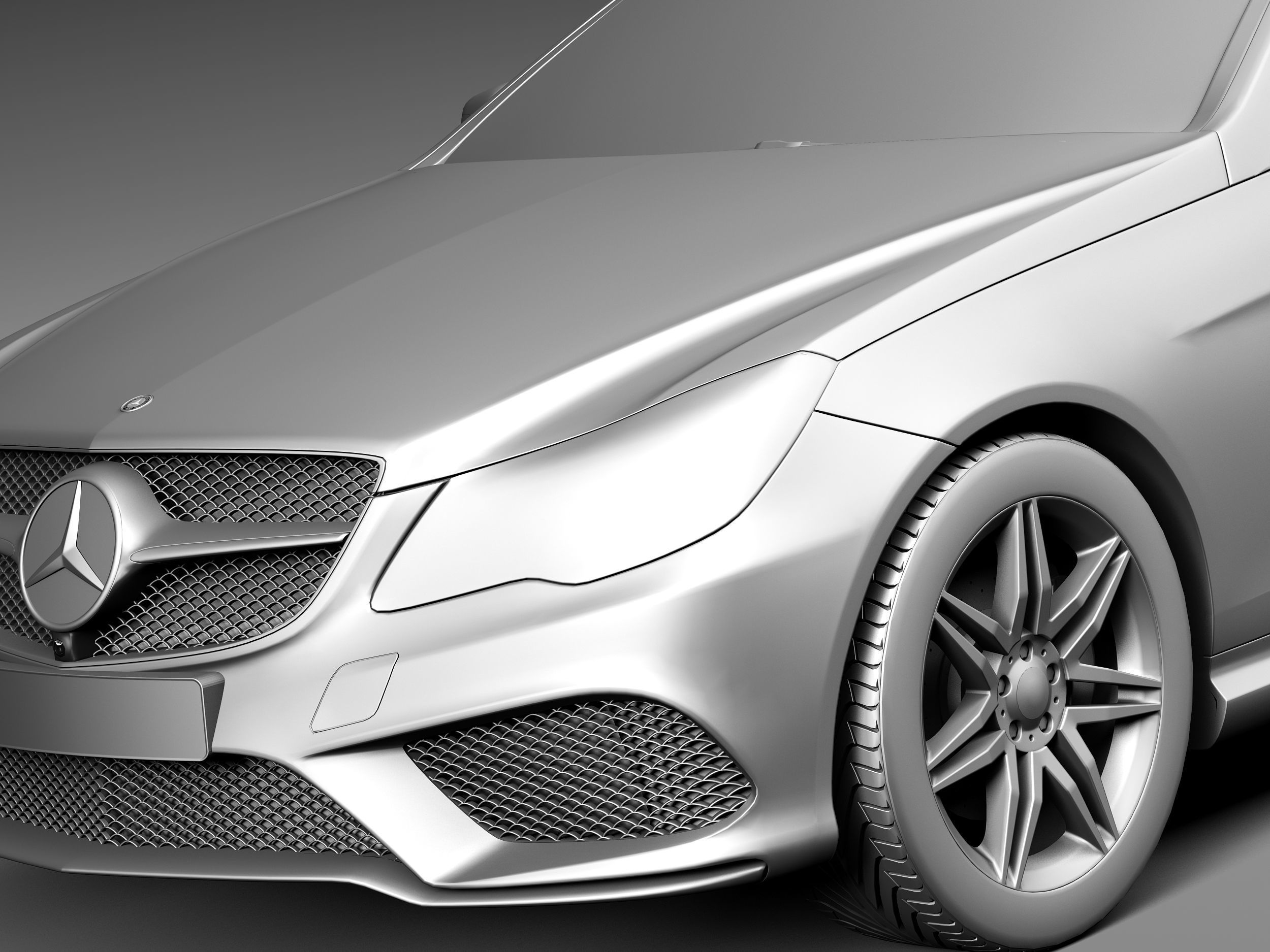 Mercedes-Benz E-class Coupe 2014 3D model_10