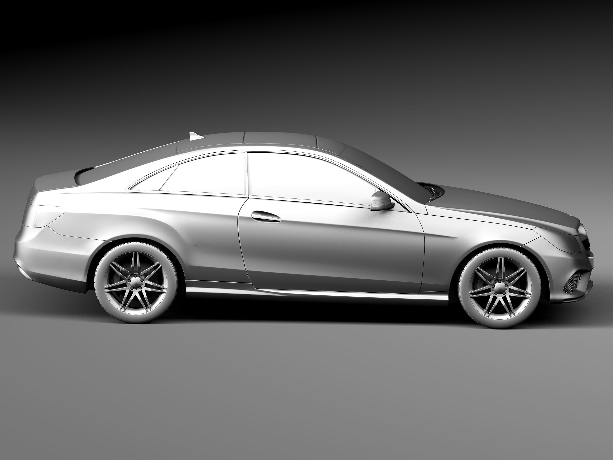 Mercedes-Benz E-class Coupe 2014 3D model_14