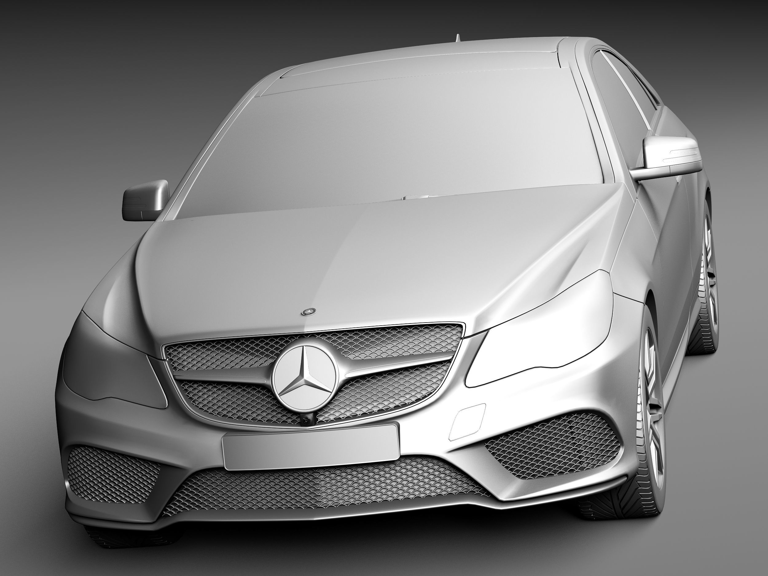 Mercedes-Benz E-class Coupe 2014 3D model_9