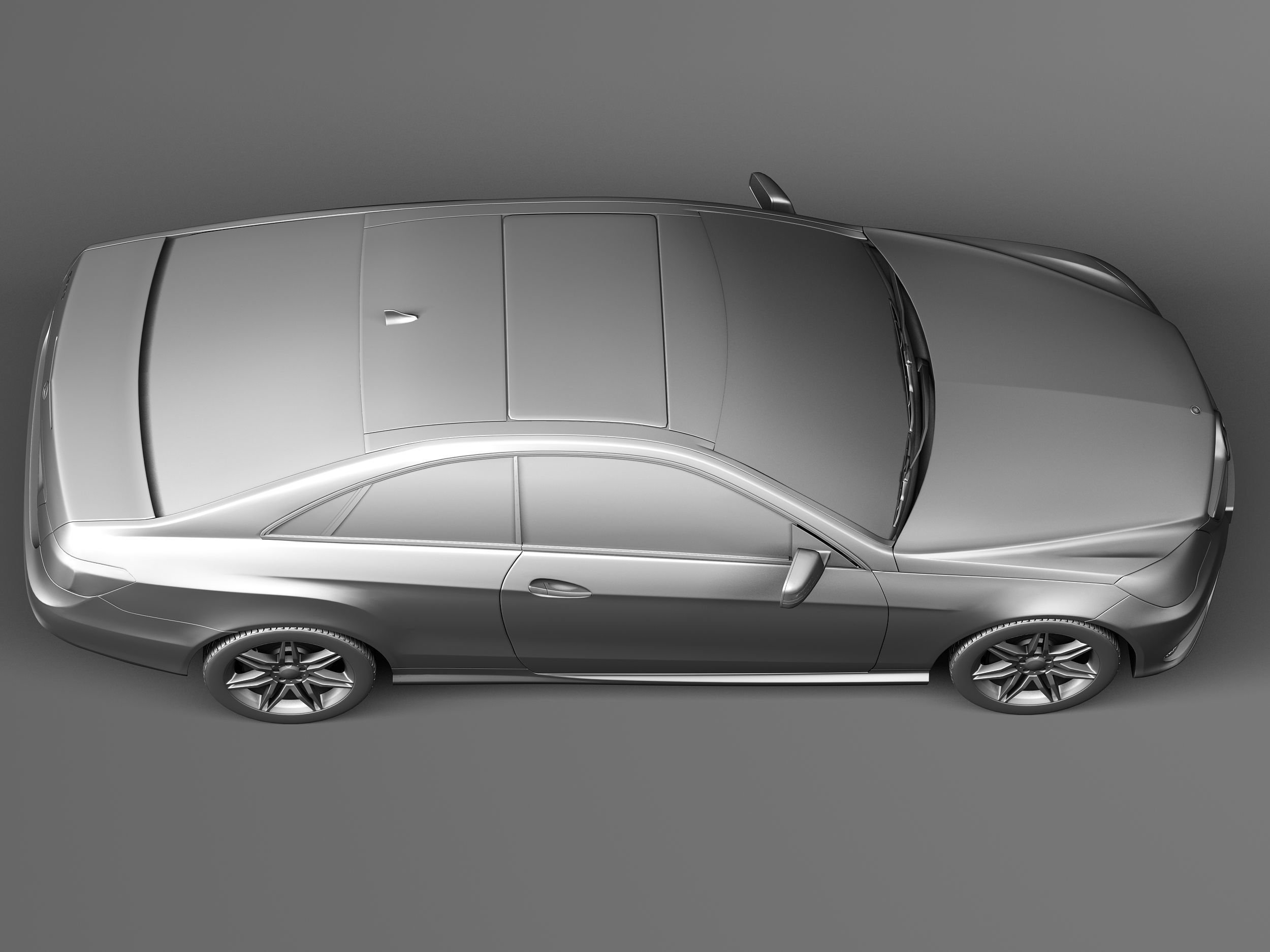 Mercedes-Benz E-class Coupe 2014 3D model_15