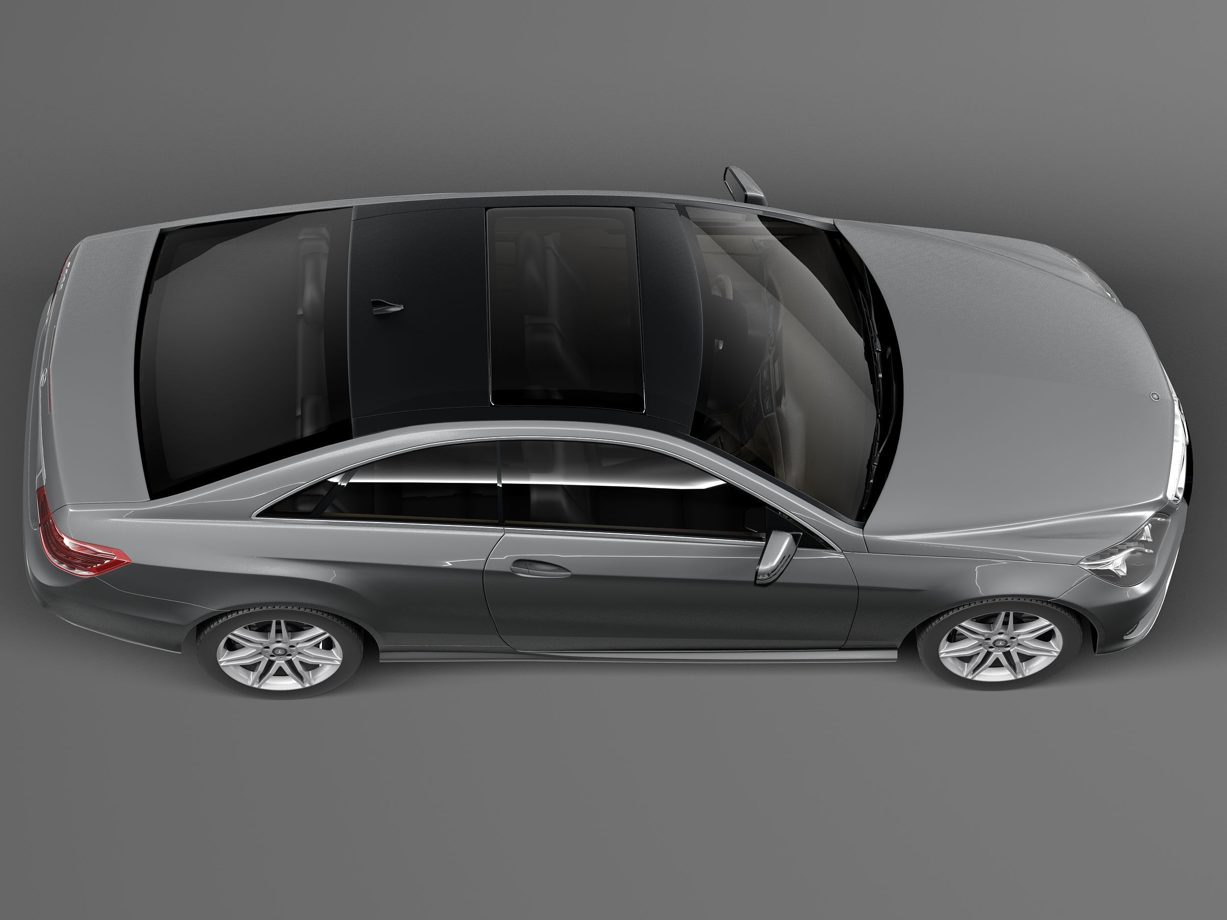 Mercedes-Benz E-class Coupe 2014 3D model_7