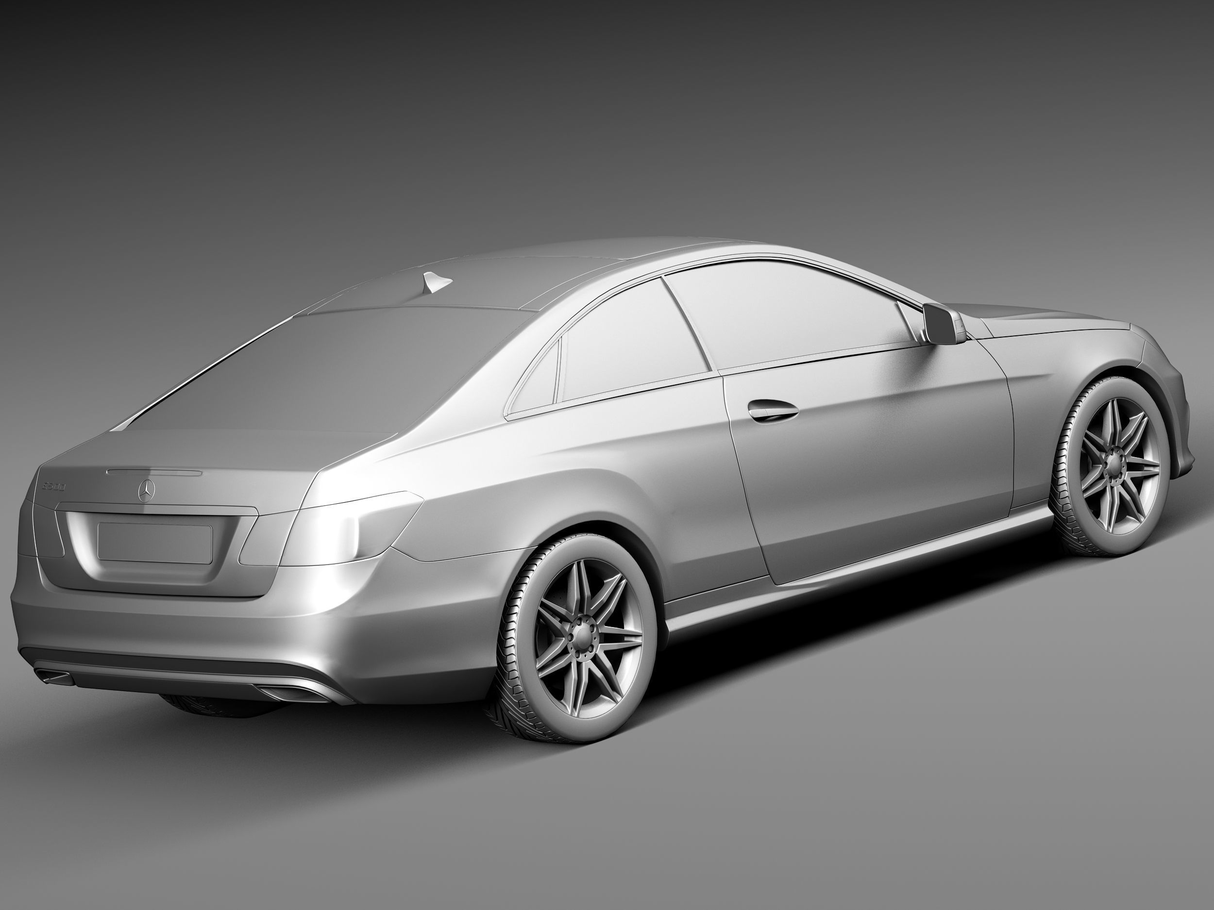 Mercedes-Benz E-class Coupe 2014 3D model_12