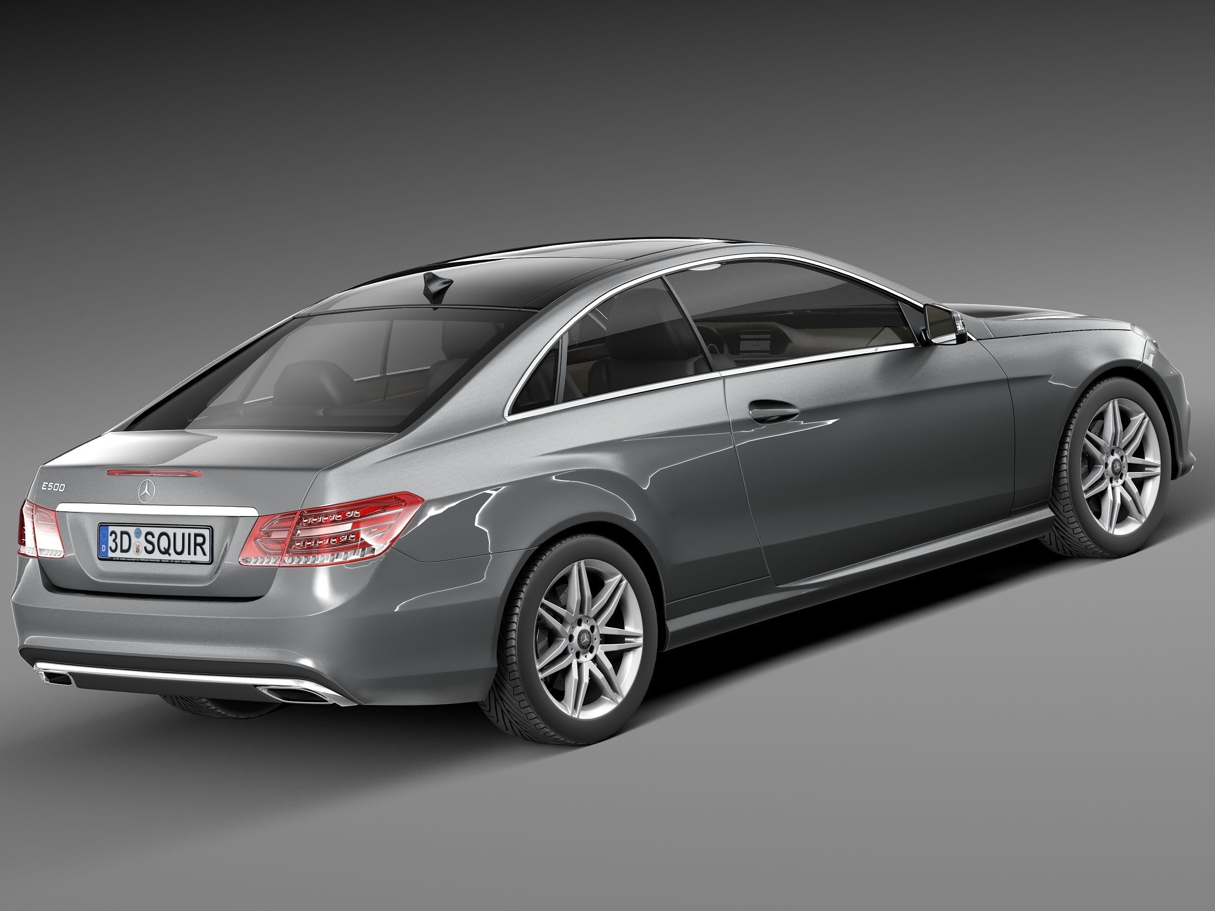 Mercedes-Benz E-class Coupe 2014 3D model_4