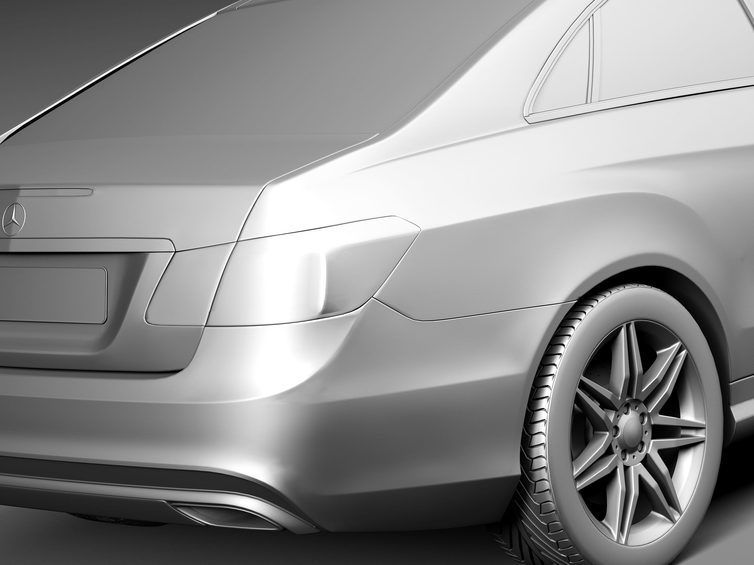 Mercedes-Benz E-class Coupe 2014 3D model_11