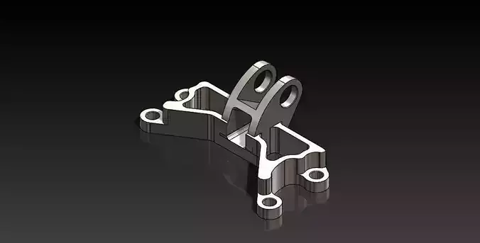 GE jet engine bracket challenge New Design V3 Free 3D model