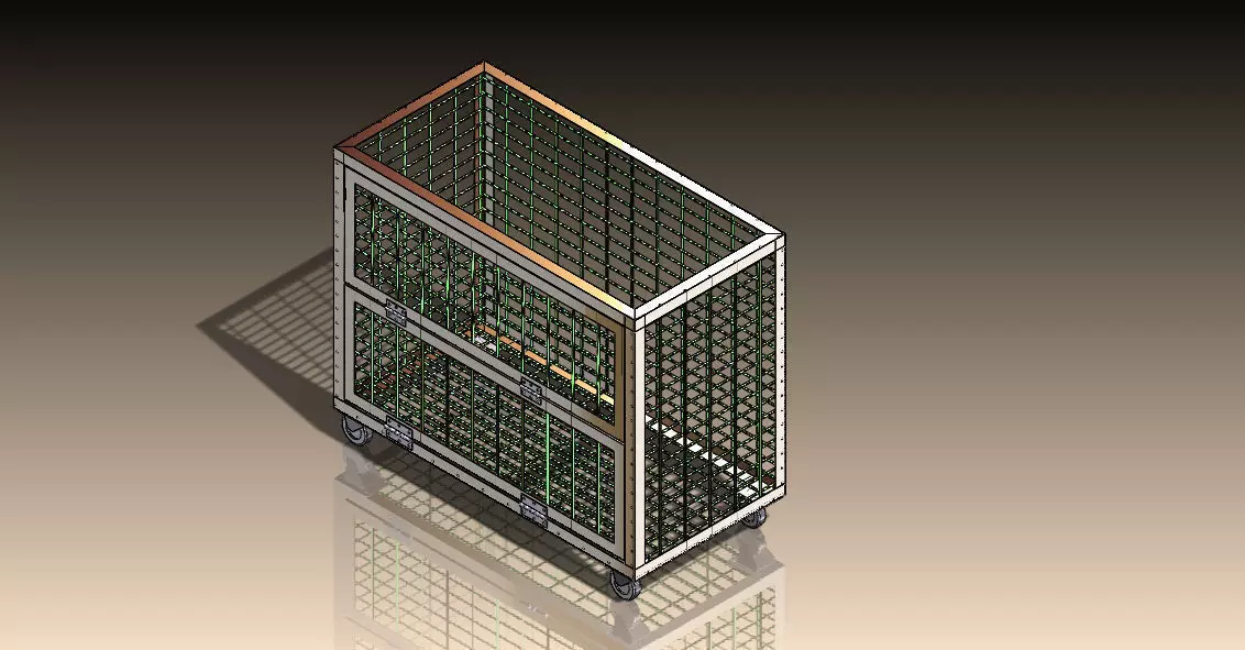 Paper Trolly Free 3D model