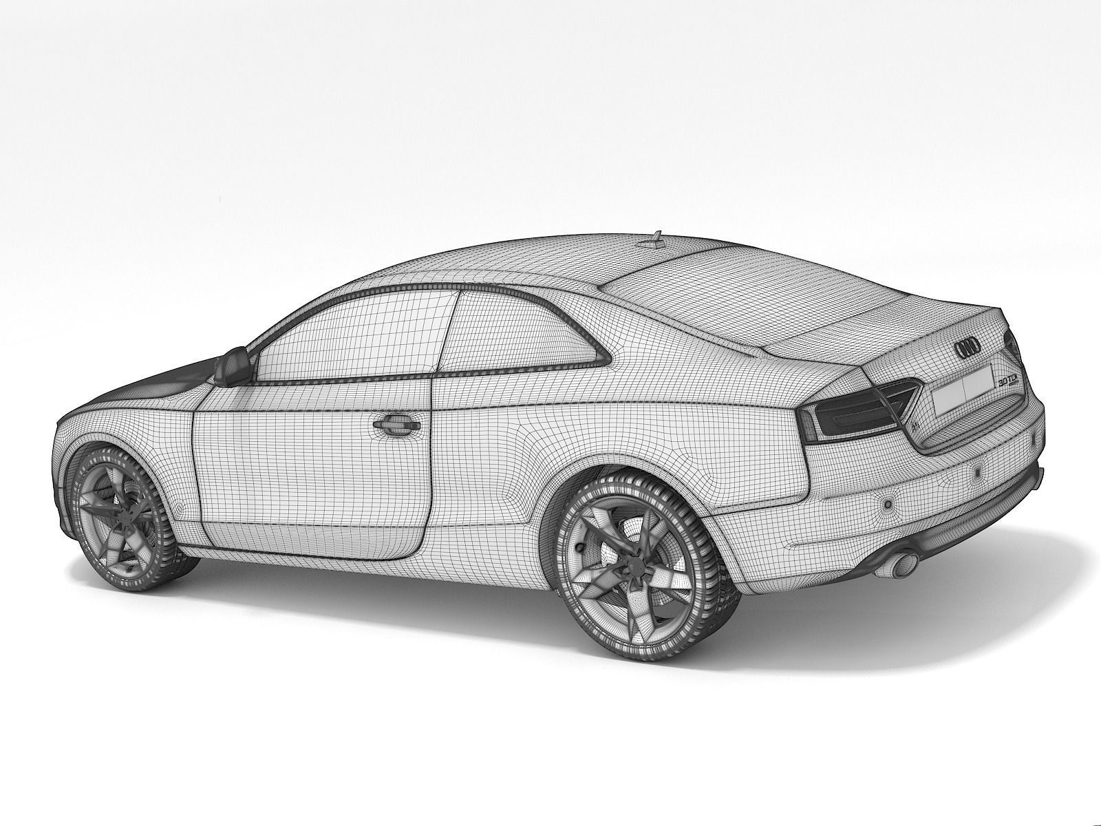 Audi A5 Coupe 2009 3D model_10
