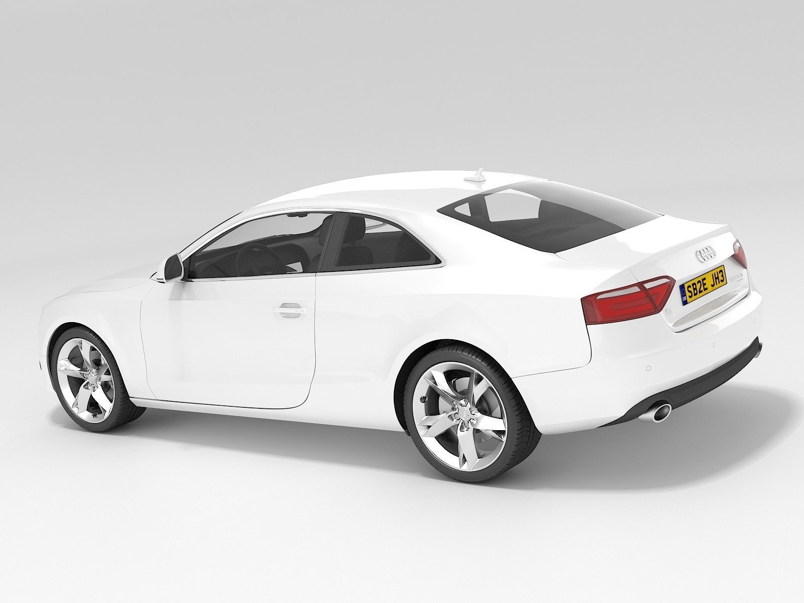 Audi A5 Coupe 2009 3D model_3