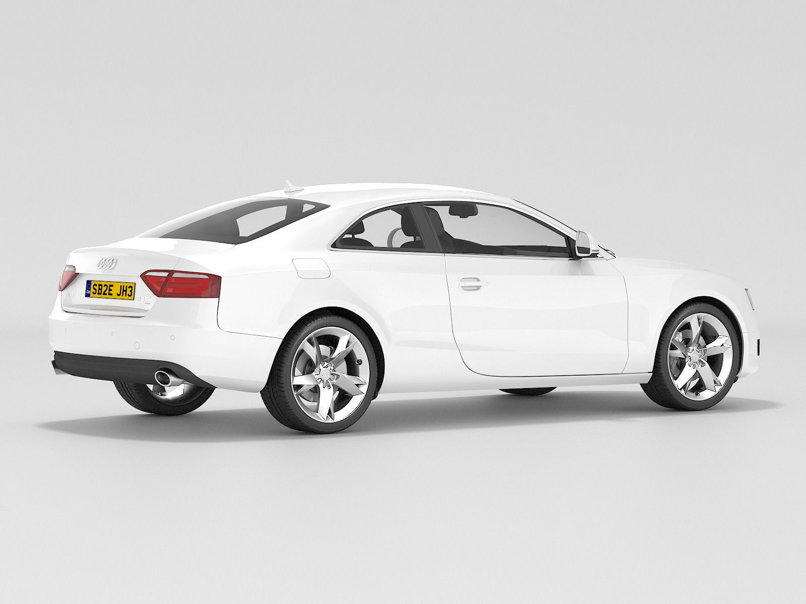 Audi A5 Coupe 2009 3D model_4