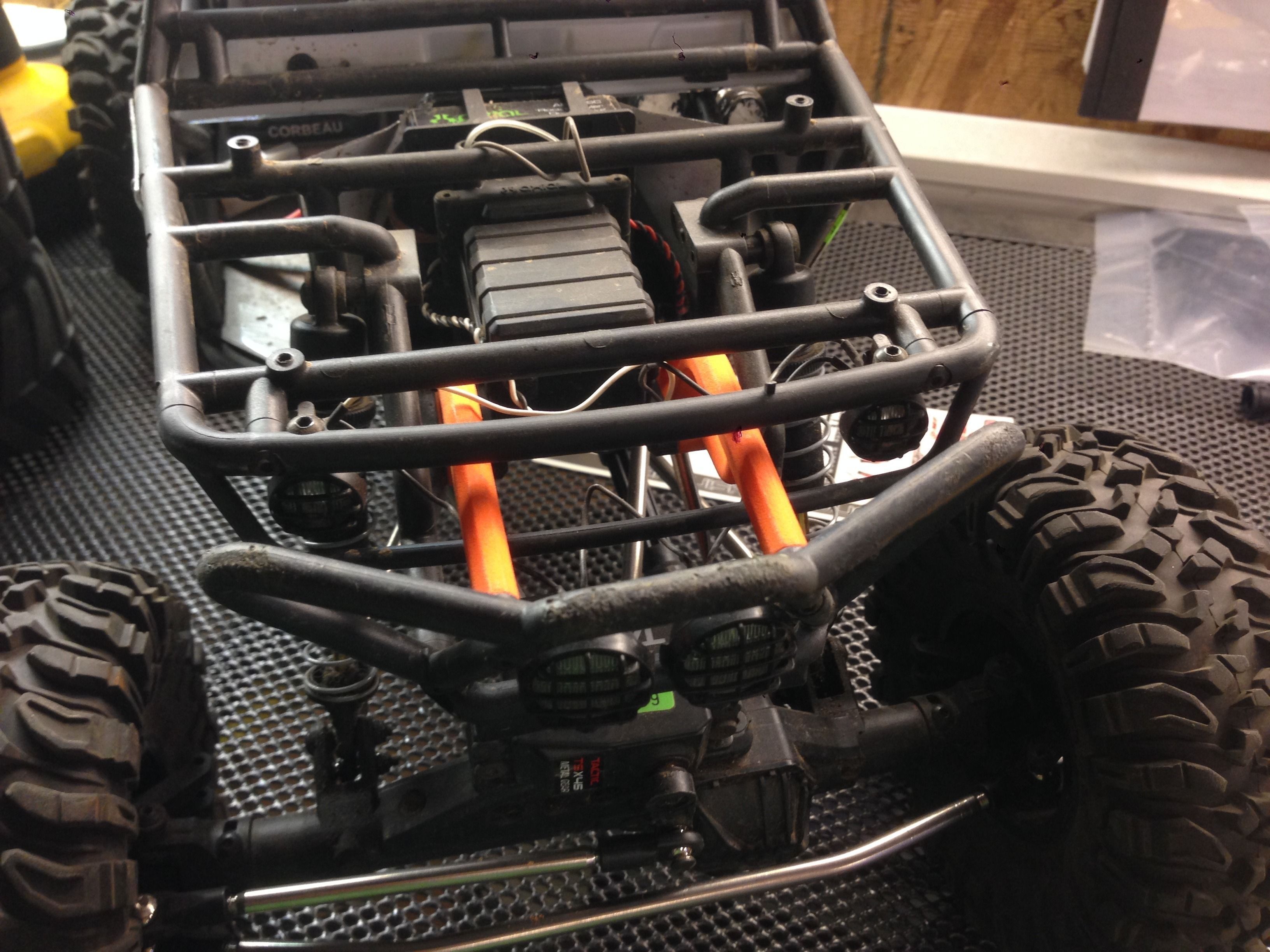 Axial Wraith Front Bumper Support 3D print model_4