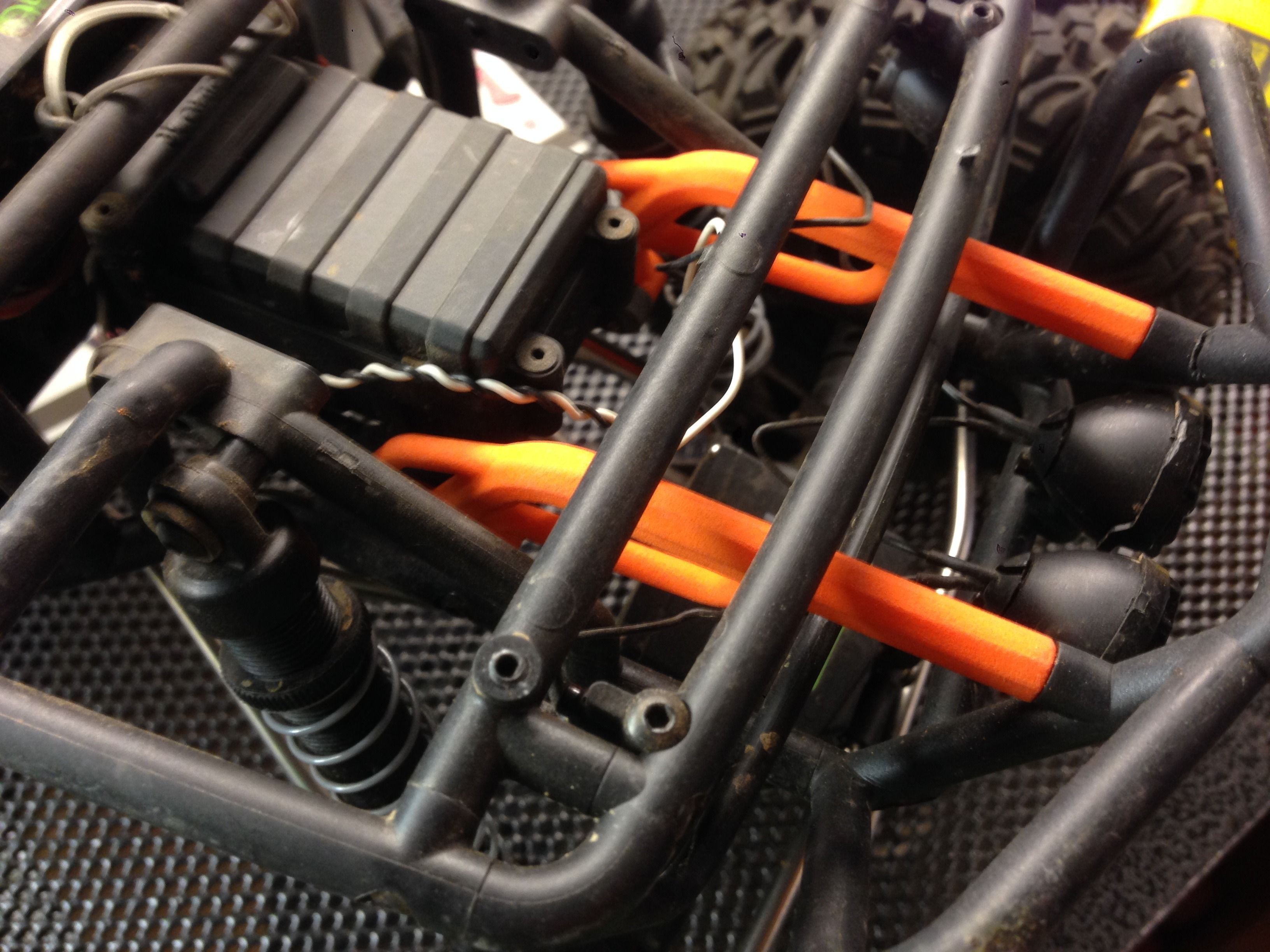 Axial Wraith Front Bumper Support 3D print model_1