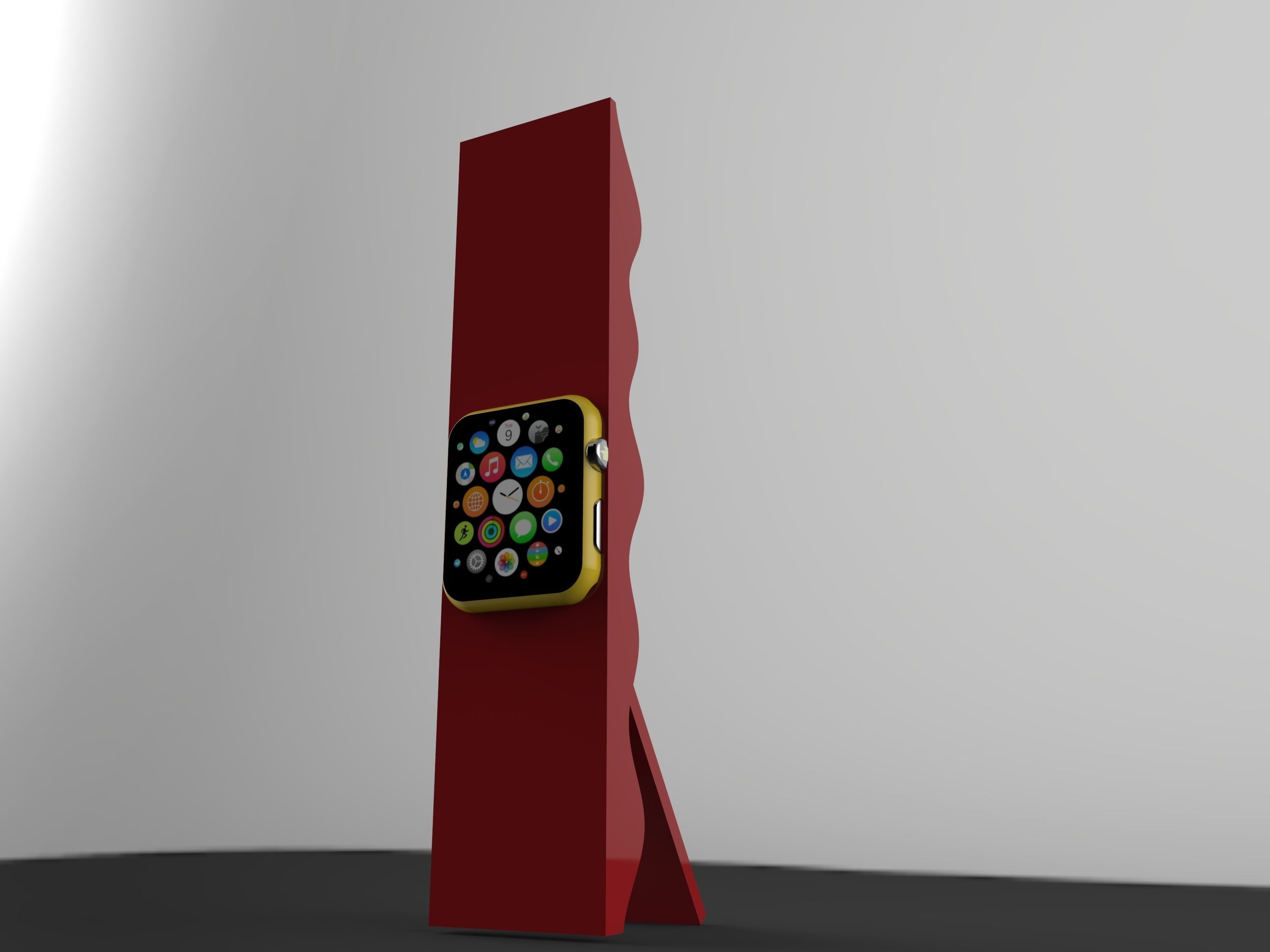 Stand with Charger 3D print model_2